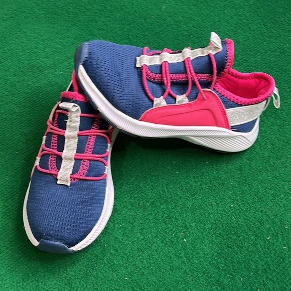 Vibrant Blue and Pink Kids Sneakers - Picture 4 of 6